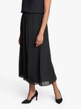 Gina Bacconi Annalise Flowing Chiffon Maxi Skirt, Black