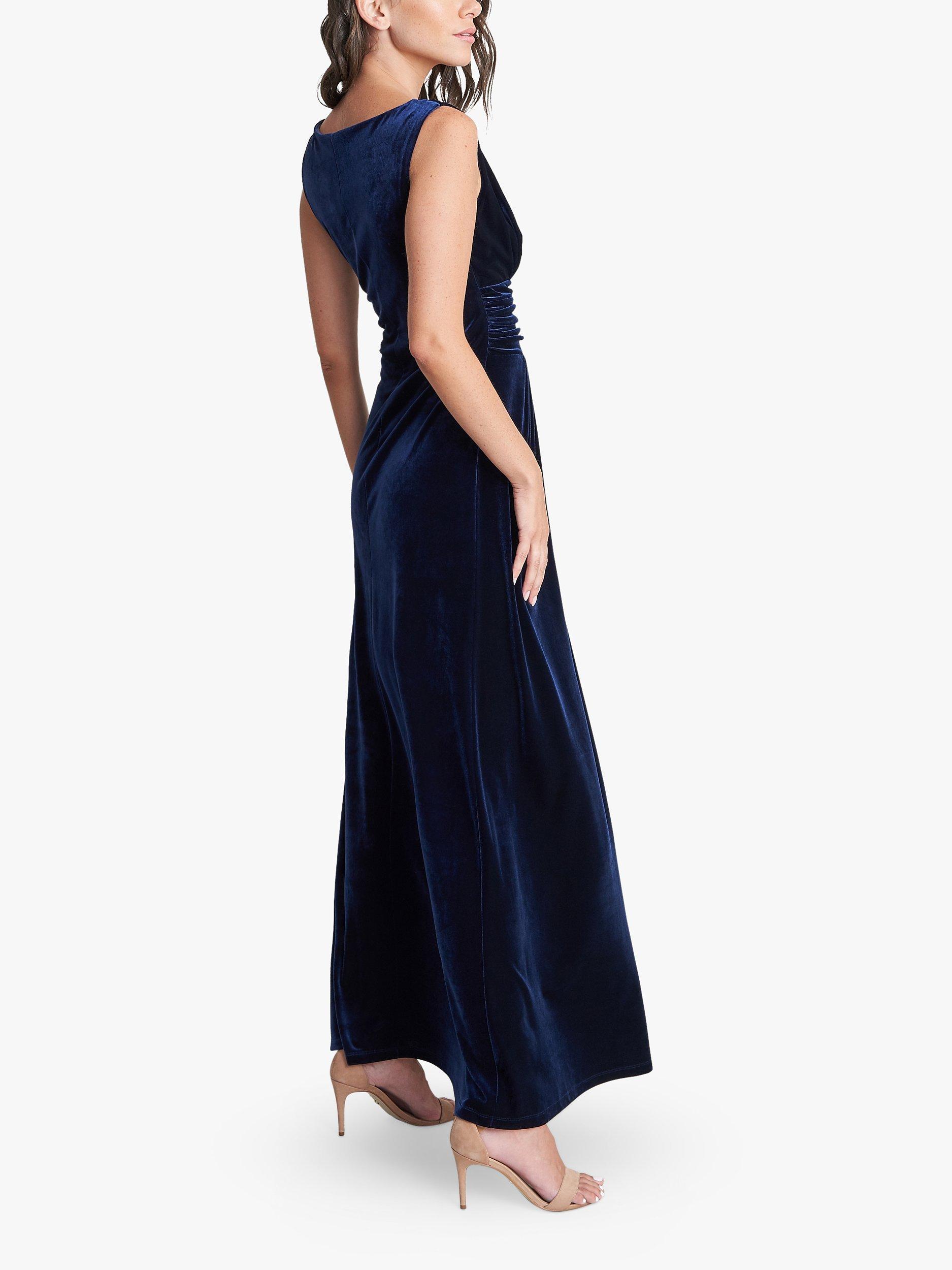 Gina Bacconi Patricia Sleeveless Velvet Maxi Dress