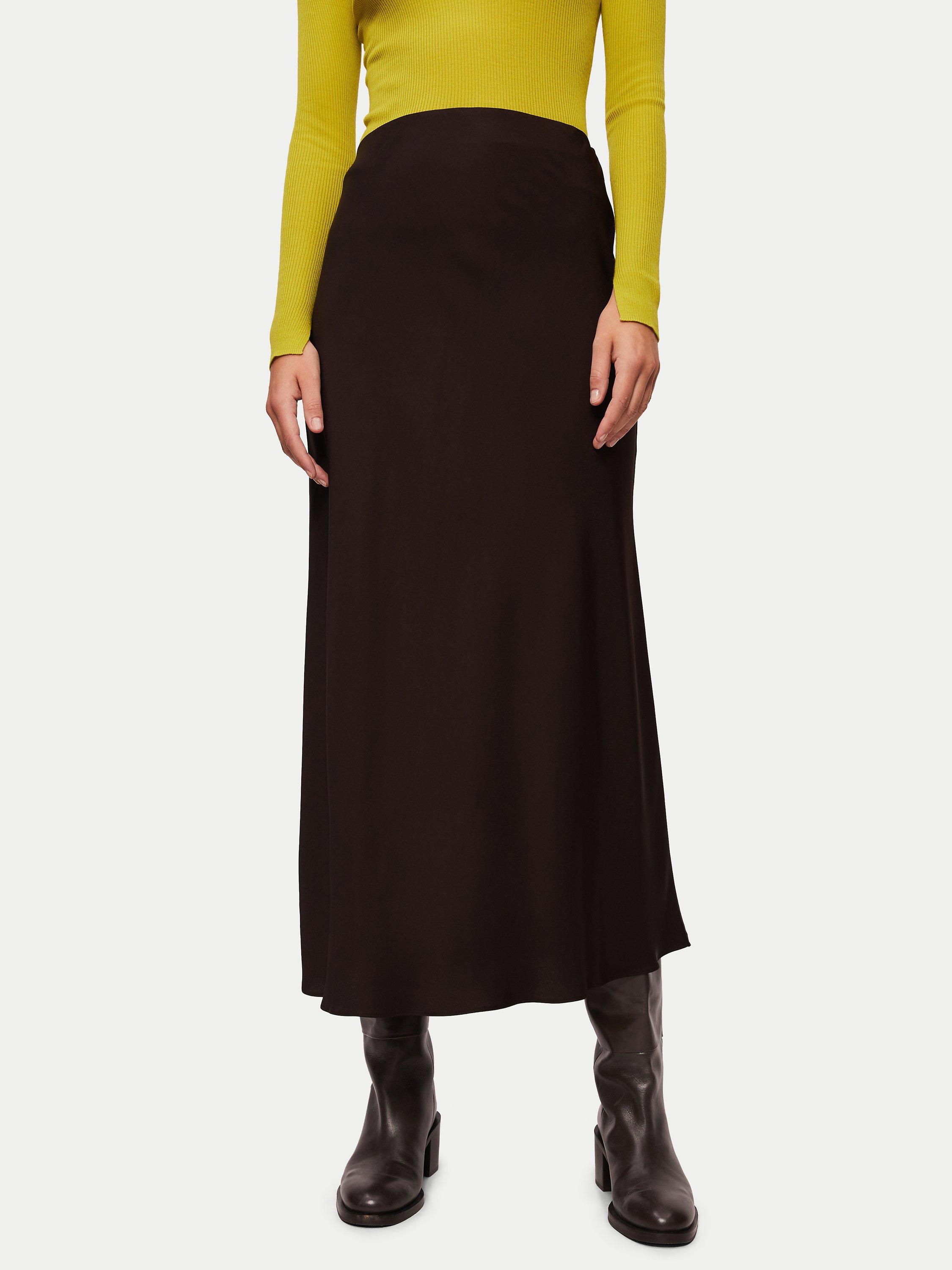 Jigsaw Satin Bias Maxi Skirt