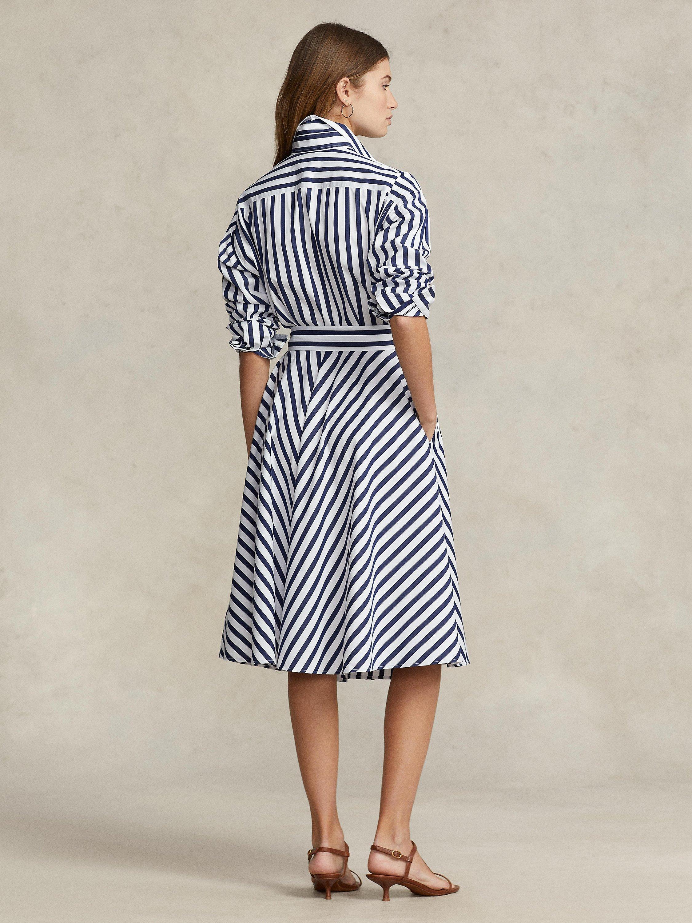 Striped polo dress online