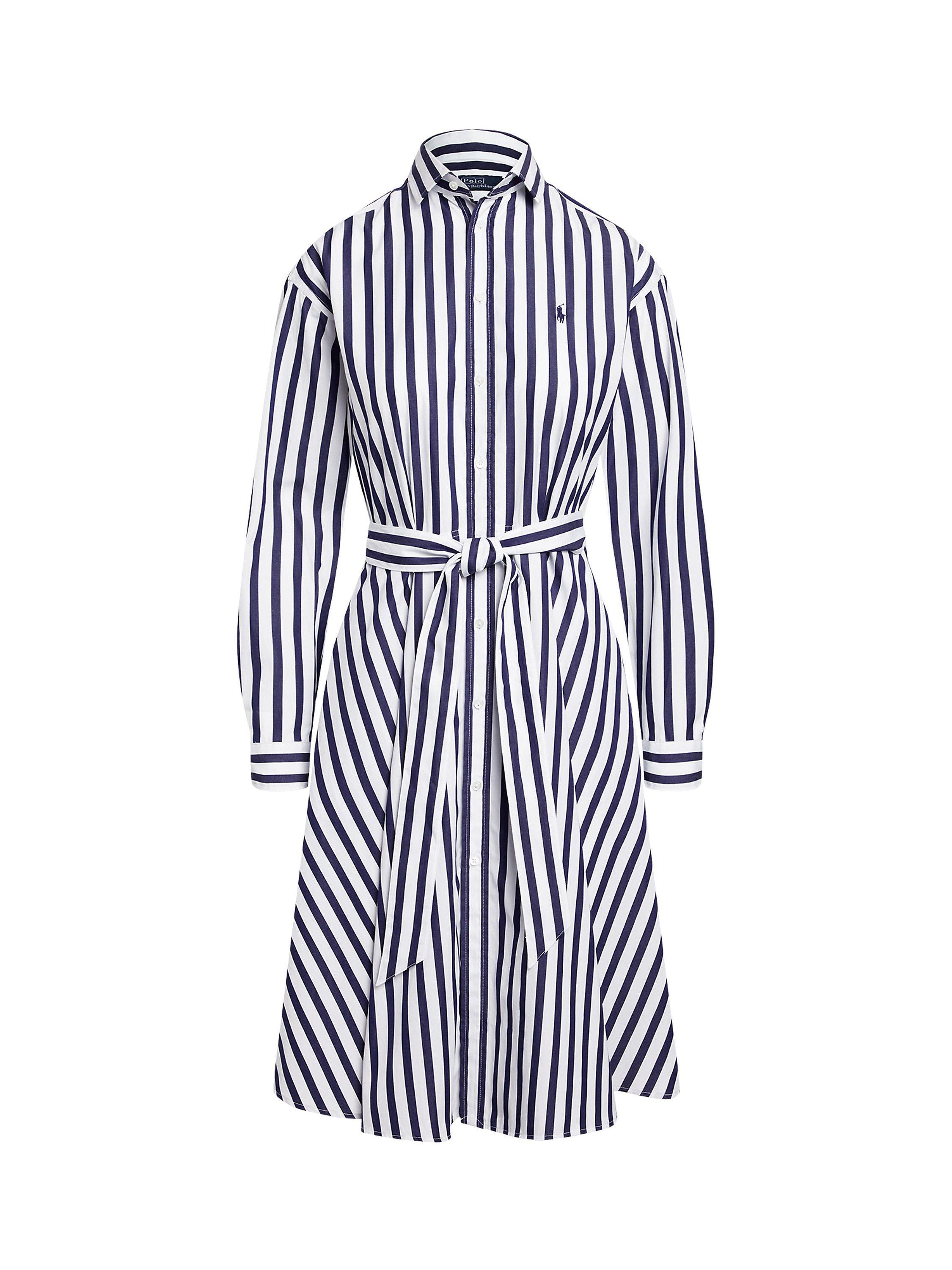 Polo shirt dress striped online