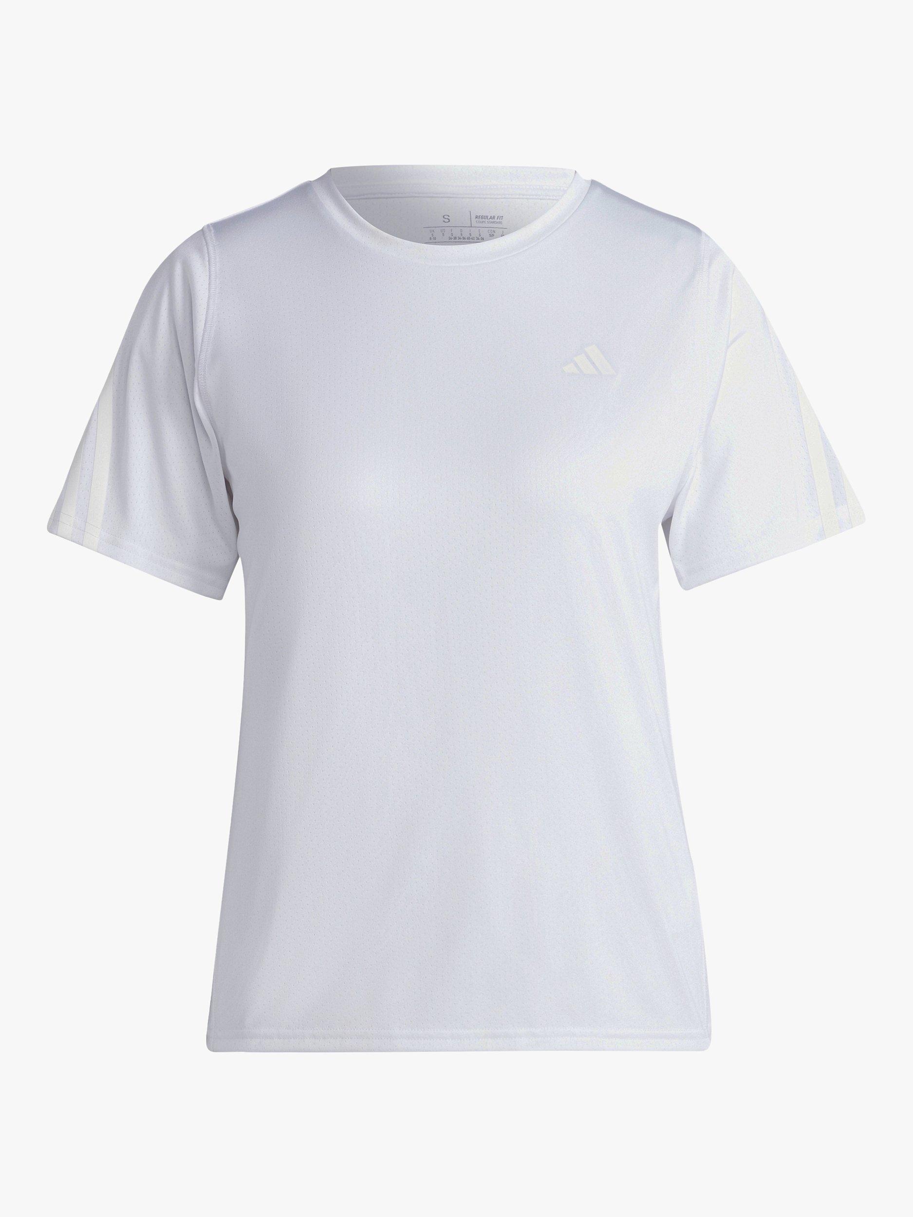 adidas Run It Short Sleeve Recycled Running Top, White