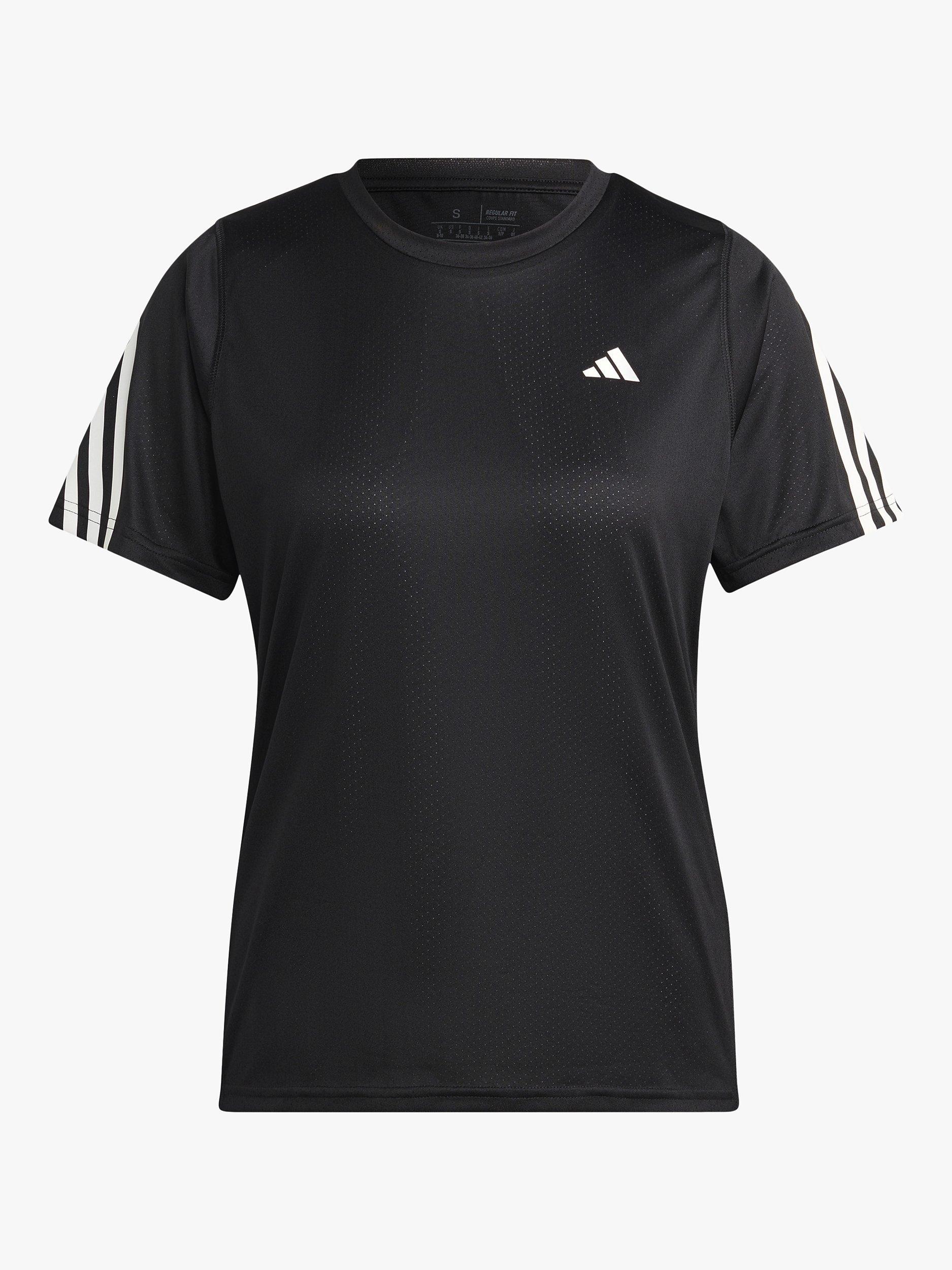 adidas Run It Short Sleeve Recycled Running Top, Black