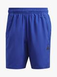 adidas Train Essentials Woven Recycled Gym Shorts, Lucid Blue/Black