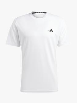 adidas Train Essentials Recycled Gym Top, White/Black