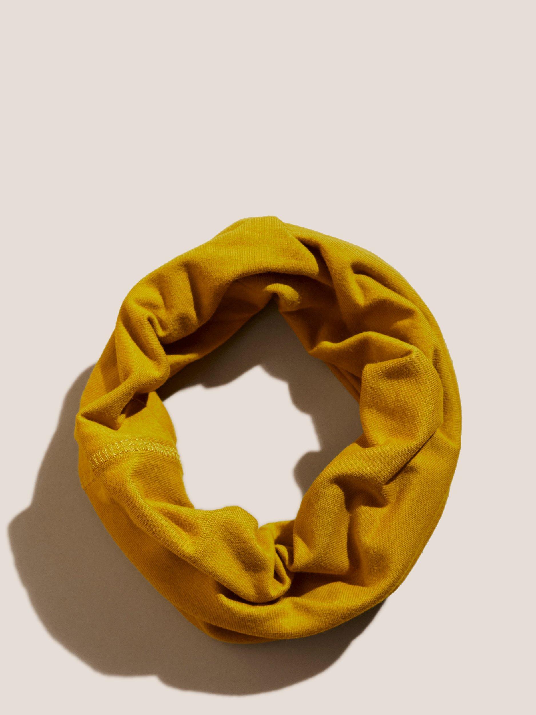 Product image 1 of 3, which shows White Stuff Jersey Snood, Yellow, One Size