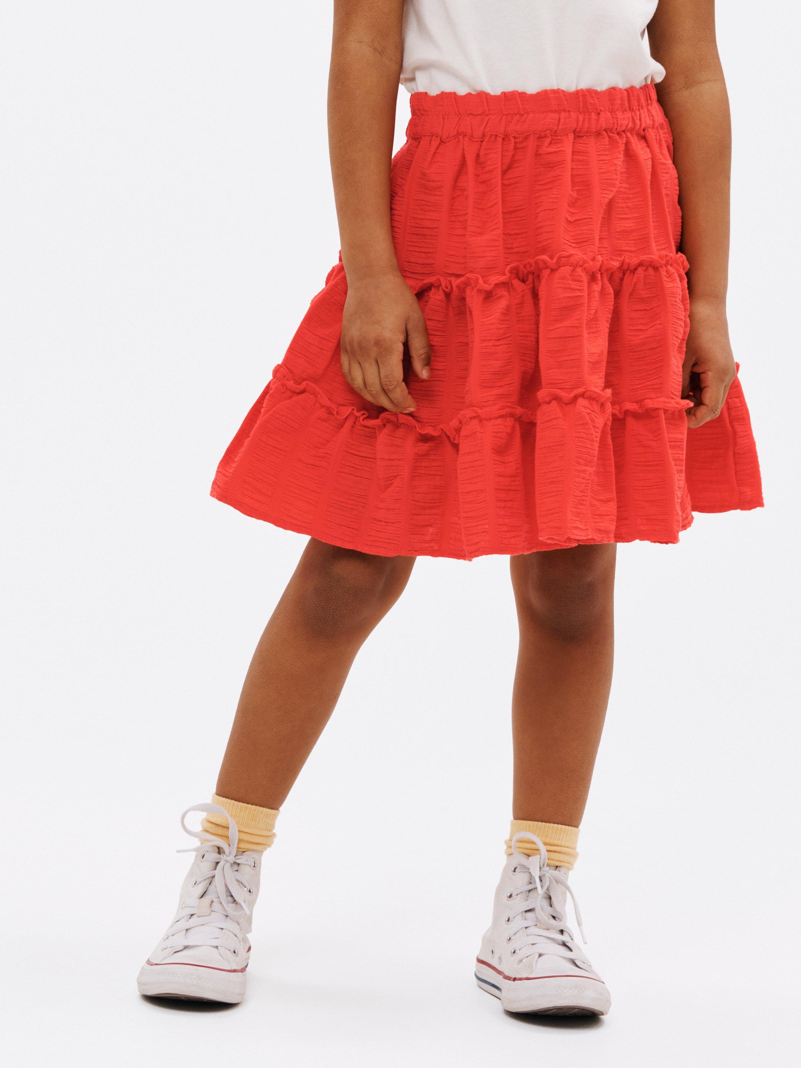 John Lewis Kids' Plain Rara Skirt, Bittersweet