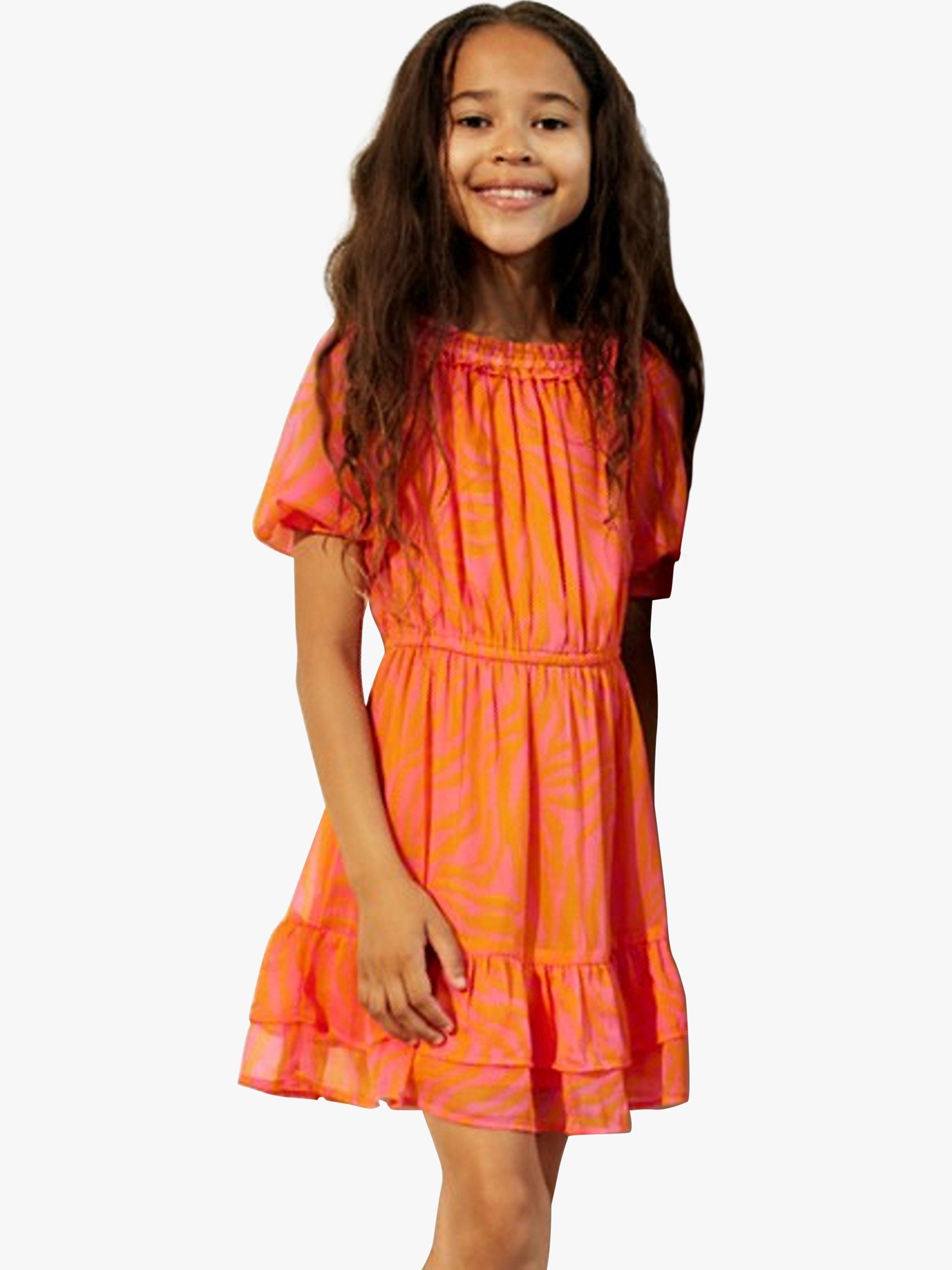 ONLY Kids' Zabella Elastic Waist Dress, Sugar Plum
