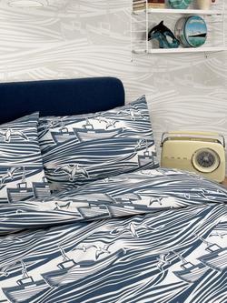 Mini Moderns Whitby Duvet Cover Set - view 2, Washed Denim