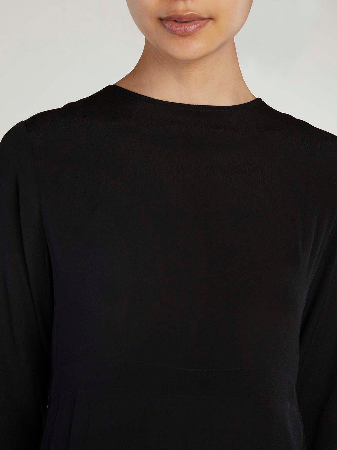 Product image 3 of 5, which shows Aab Side Zip Maxi Dress, Black, S Regular