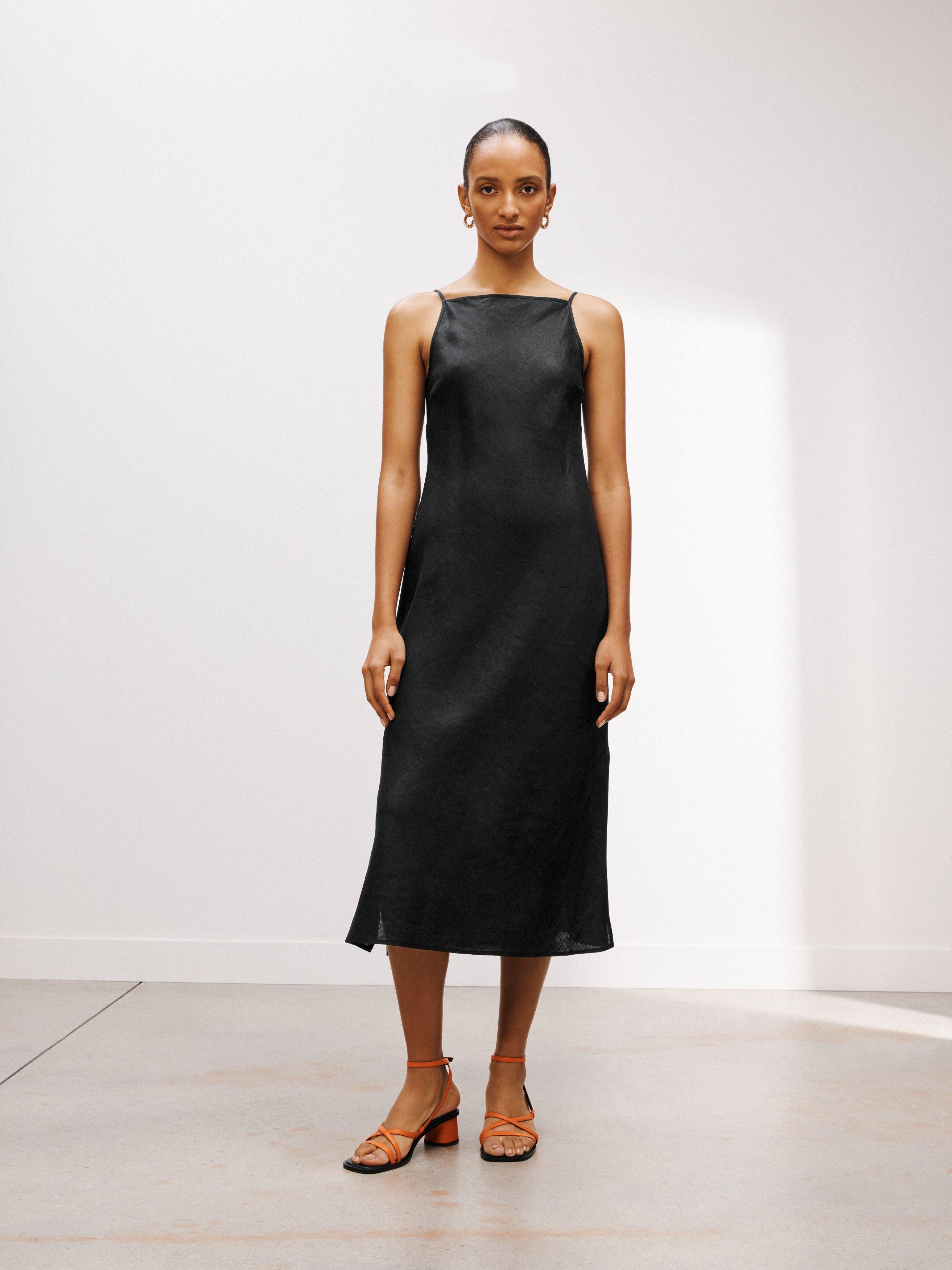 John Lewis High Neck Linen Dress