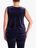 chesca Stretch Velvet Unlined Cami, Violetta