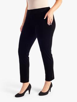 chesca Velvet Trousers, Black