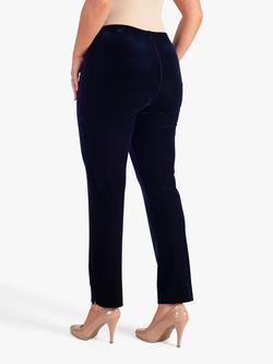 chesca Velvet Trousers - view 2, Navy