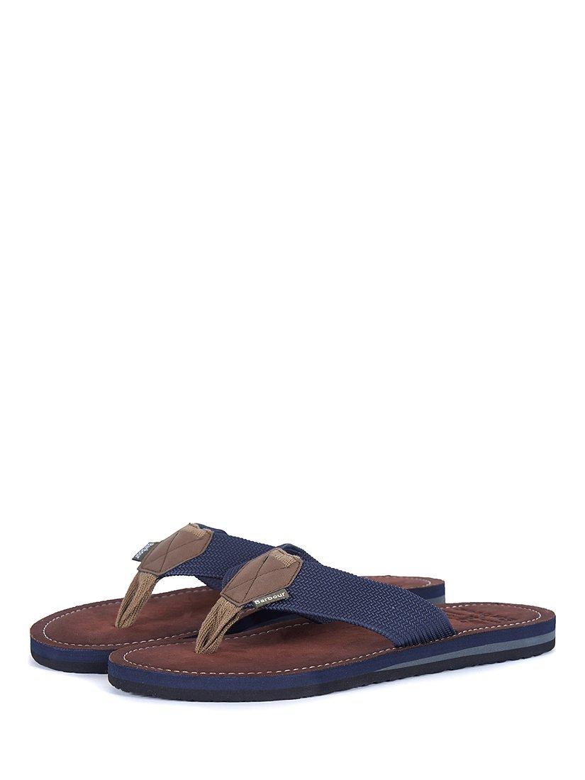 Barbour Toeman Sandals, Navy, 7