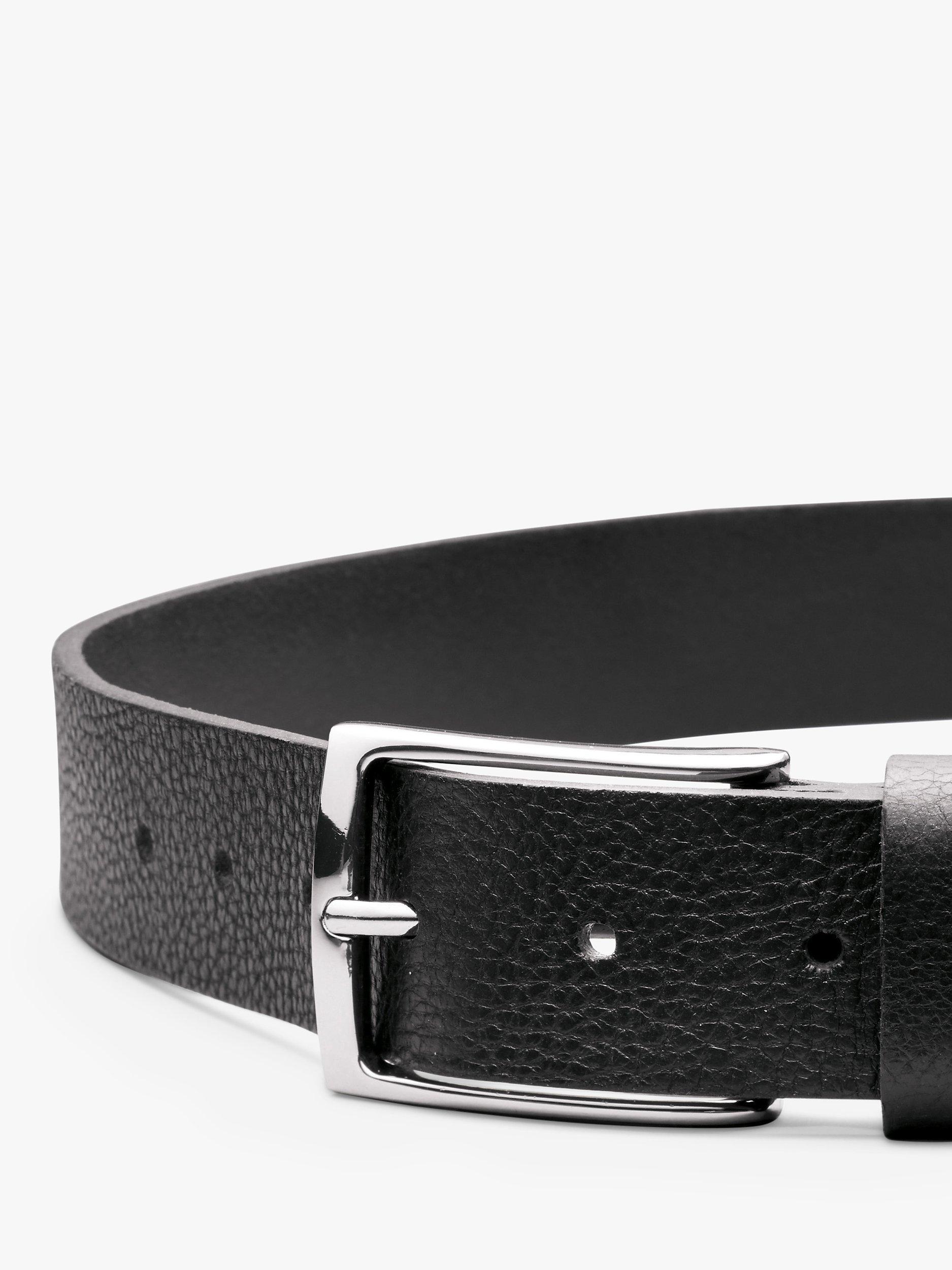 Product image 1 of 1, which shows Charles Tyrwhitt Leather Chino Belt, Black, 32