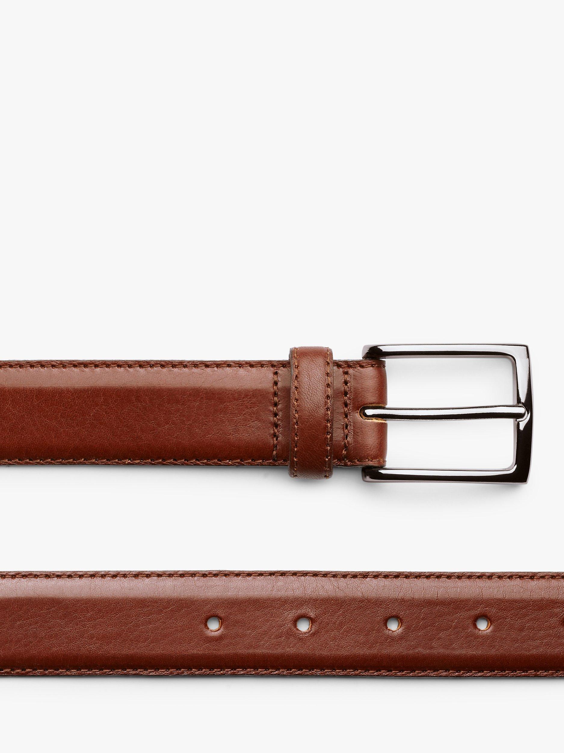 Charles Tyrwhitt Leather Belt, Dark Tan, 32