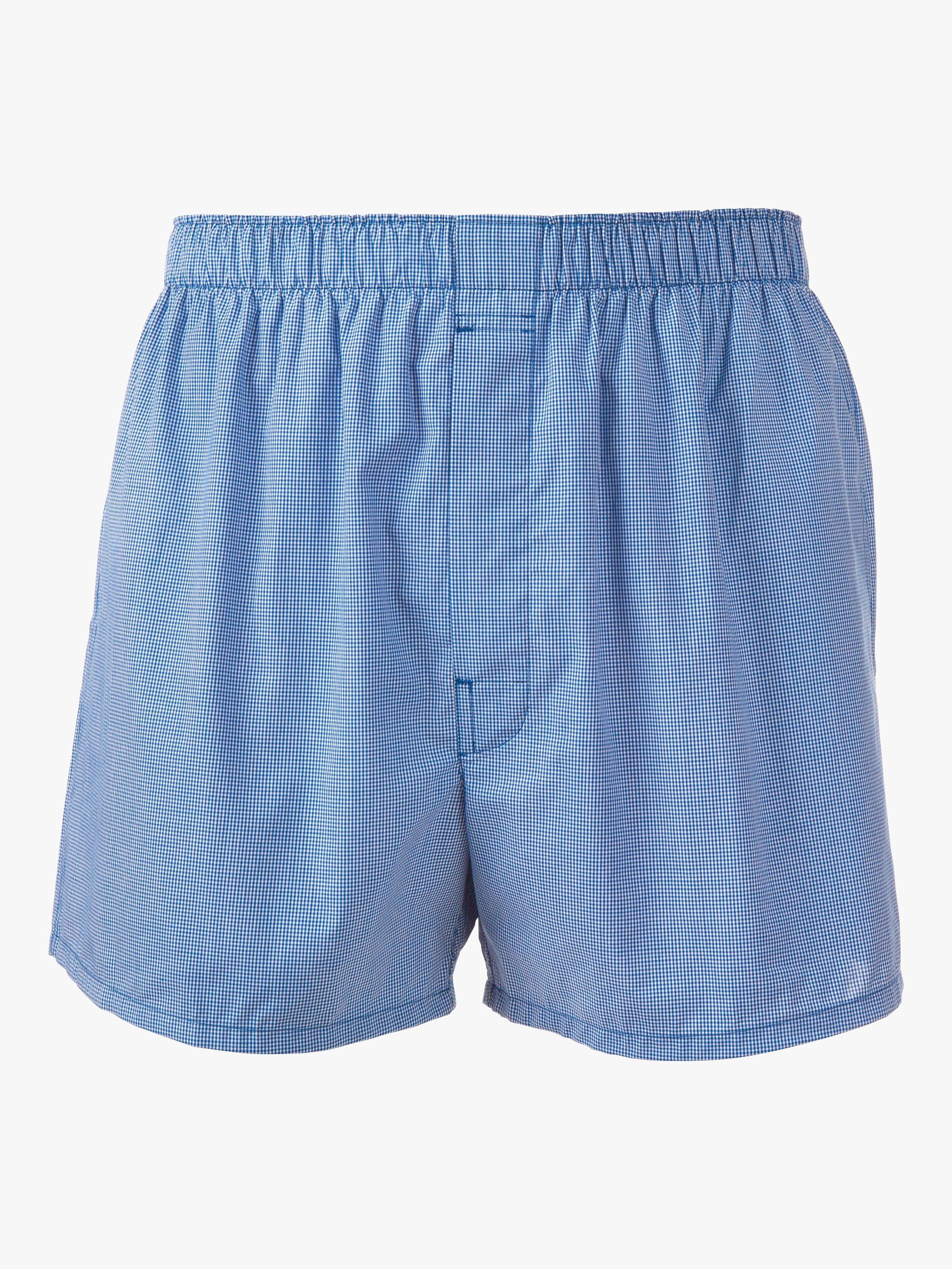Charles Tyrwhitt Micro Grid Woven Boxers, Royal Blue