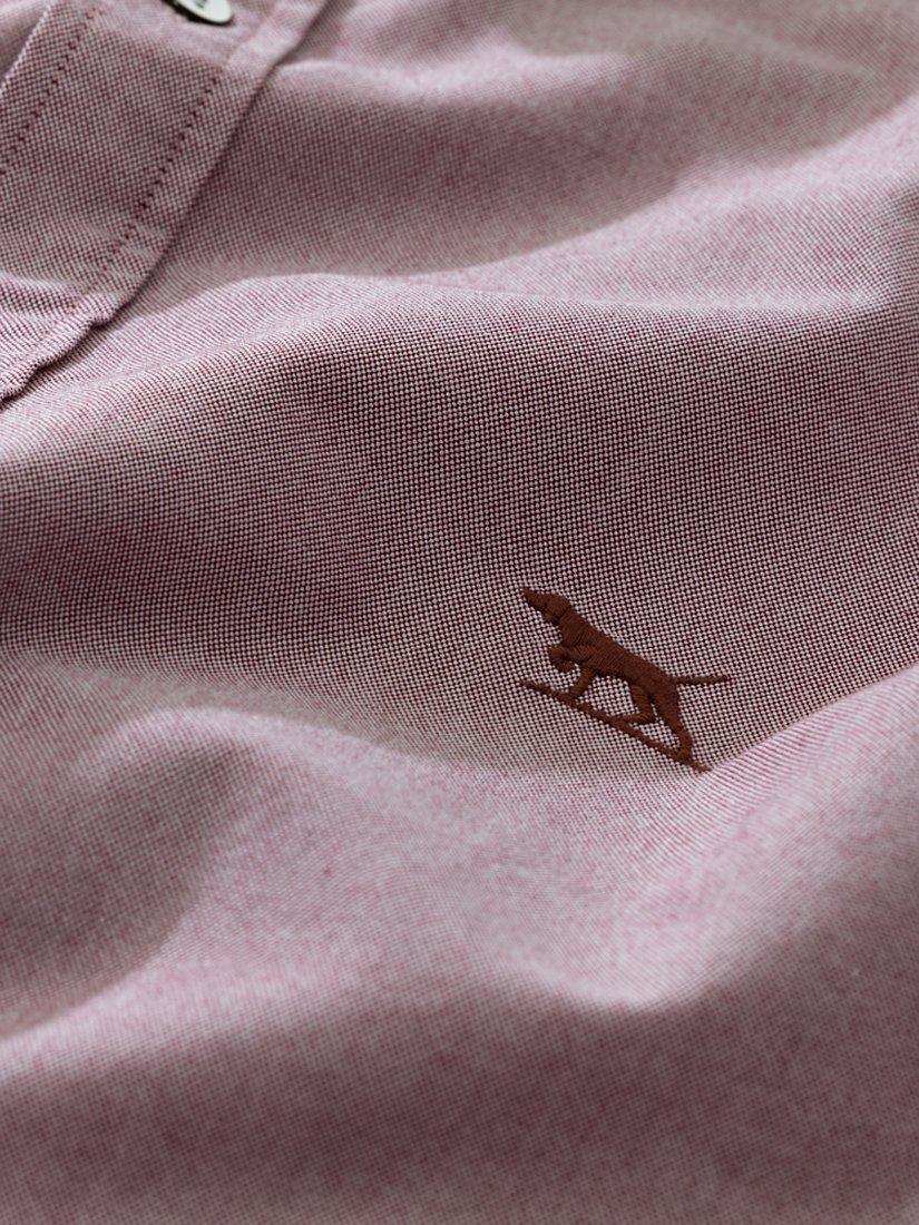 Product image 5 of 5, which shows Rodd & Gunn Gunn Oxford Cotton Slim Fit Long Sleeve Shirt, Merlot, XS