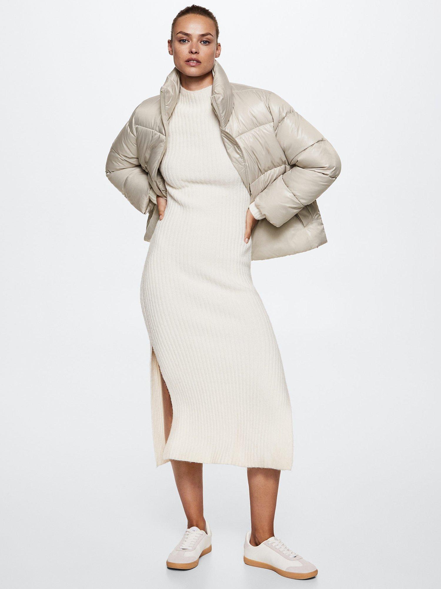 Product image 2 of 7, which shows Mango Tiramisu Quilted Jacket, Light Beige, XXS