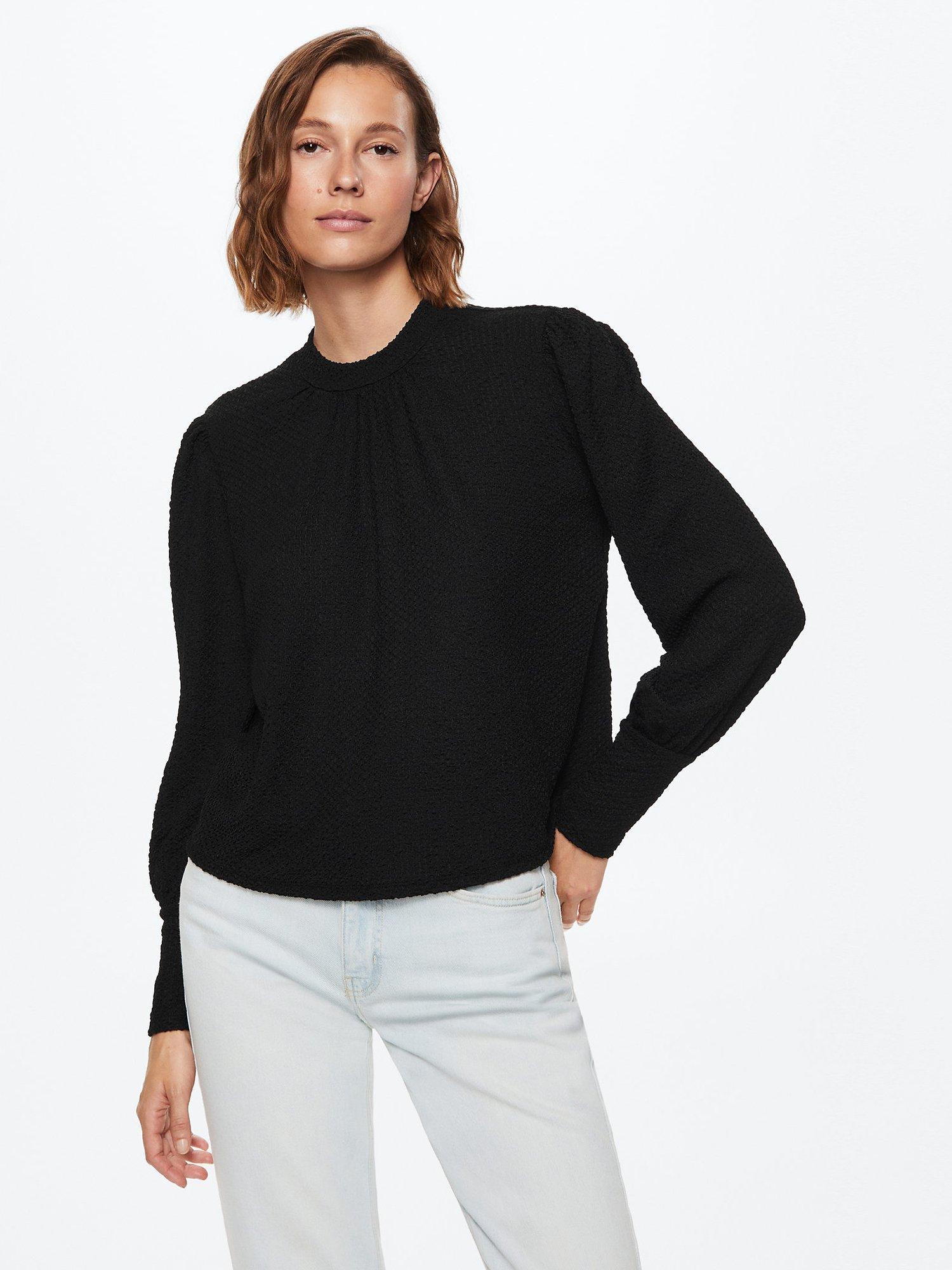 Mango Textured Blouse