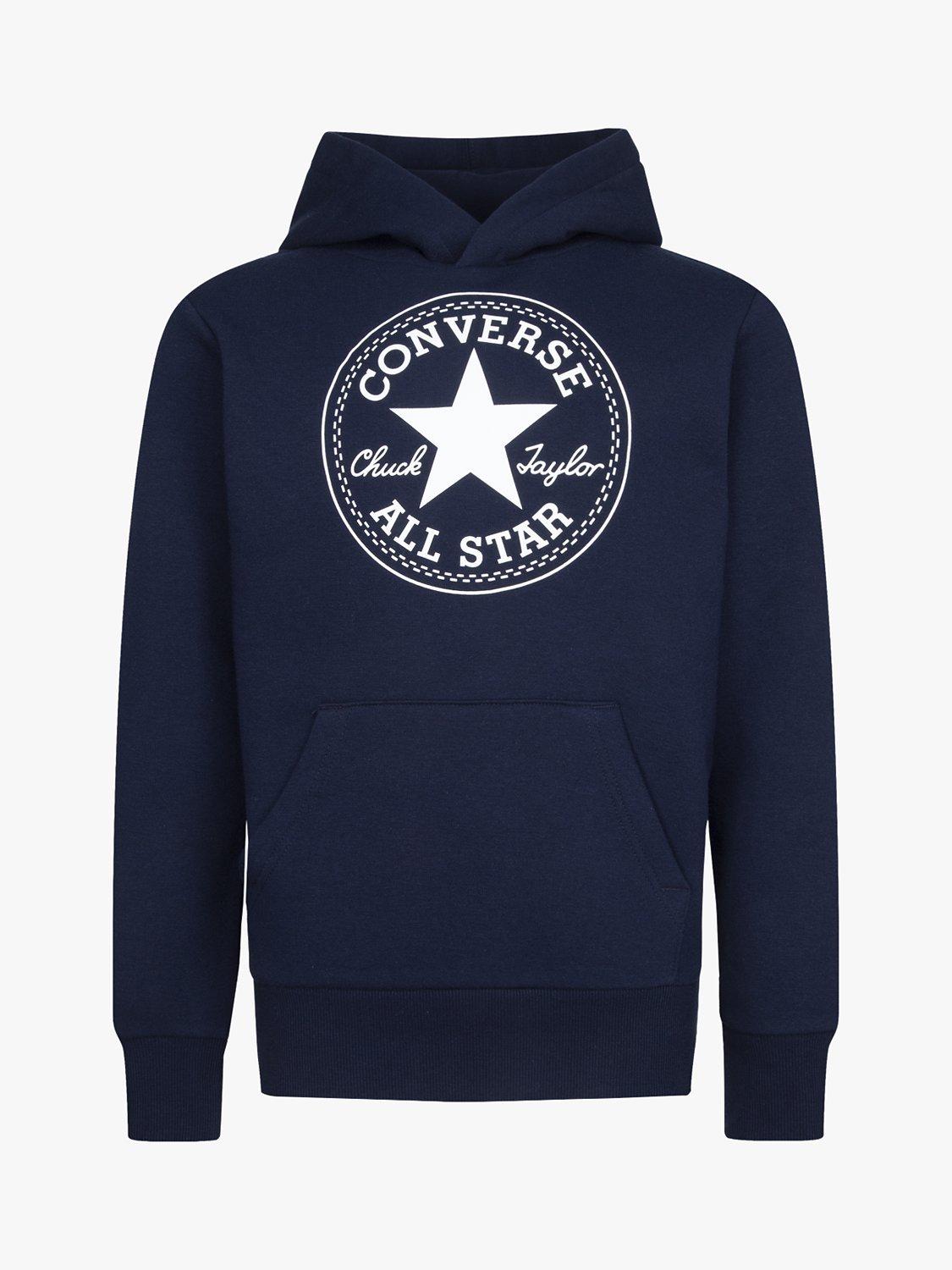 Converse Kids' Chuck Patch Logo Hoodie, Obsidian