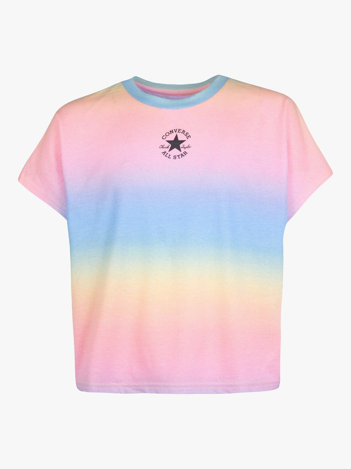 Converse Kids' Gradient Logo T-Shirt, Sunny Oasis