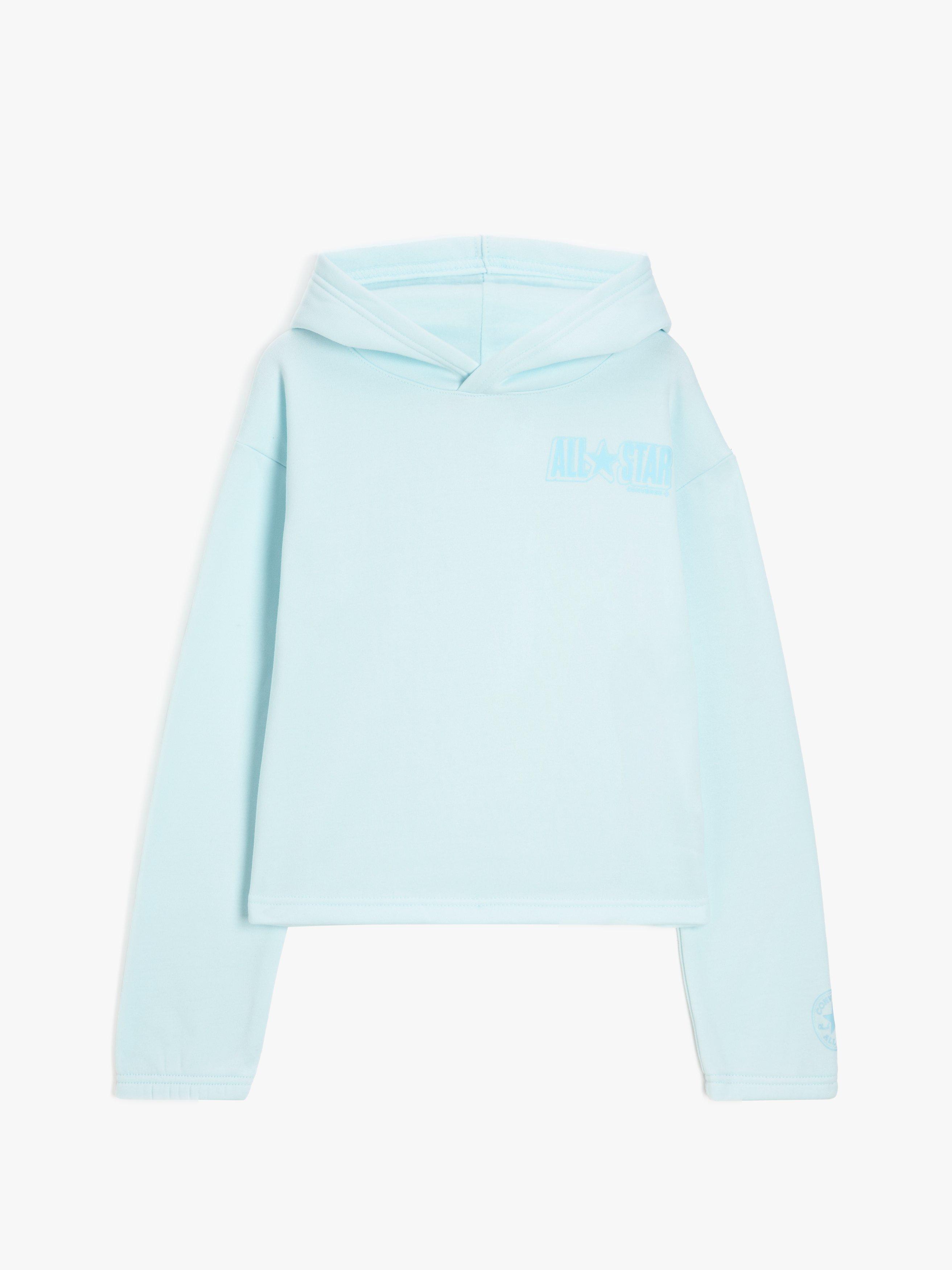 Converse Kids' All Star Recycled Hoodie, Aqua