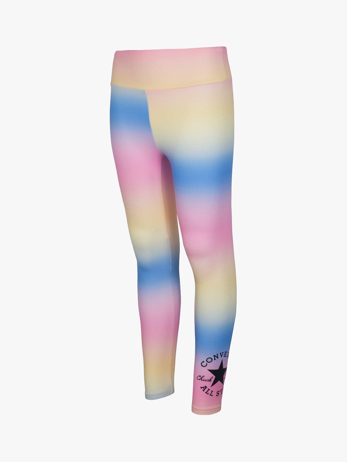 Converse Kids' Gradient Logo Leggings, Sunny Oasis