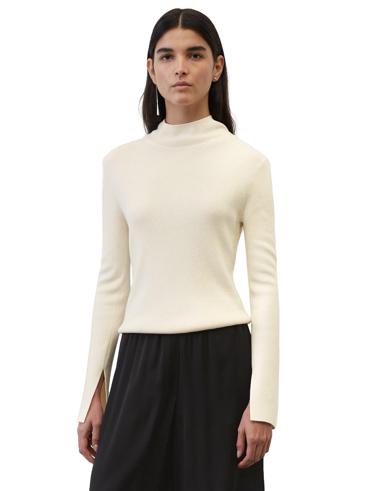 Marc O'Polo Long Sleeve Wool Knit Jumper, White