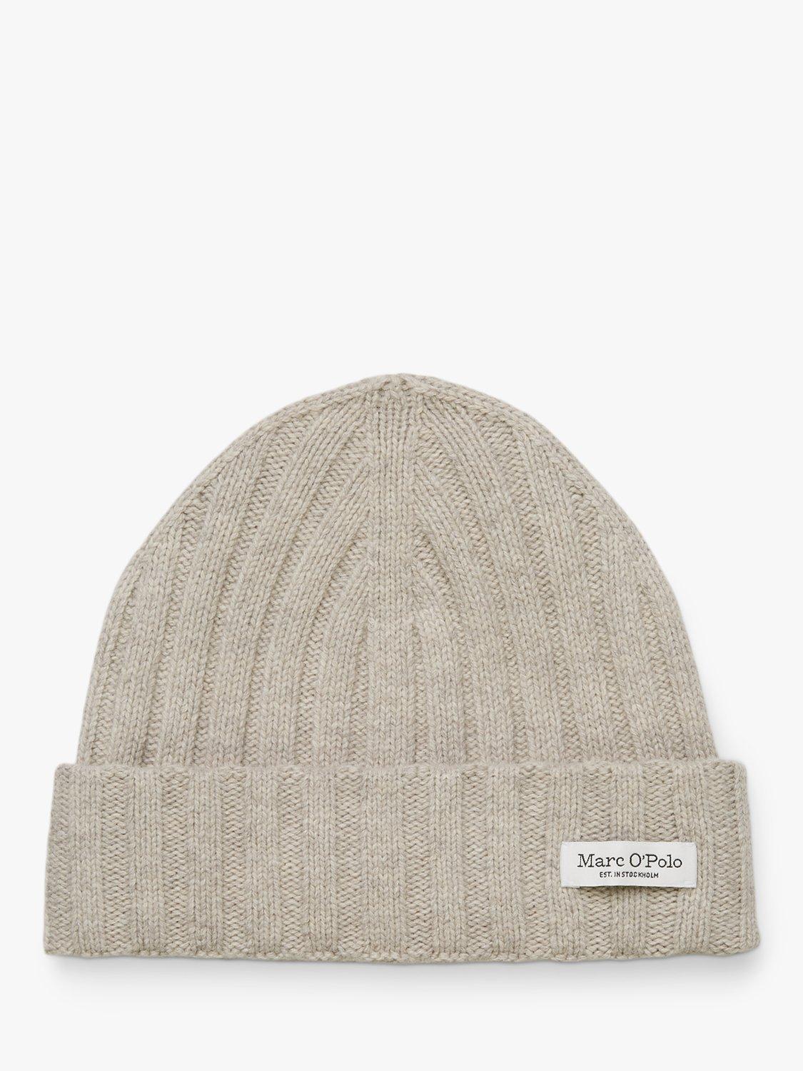 Product image 1 of 2, which shows Marc O'Polo Fold-Up Wool Beanie, Winter Sand Melange, One Size