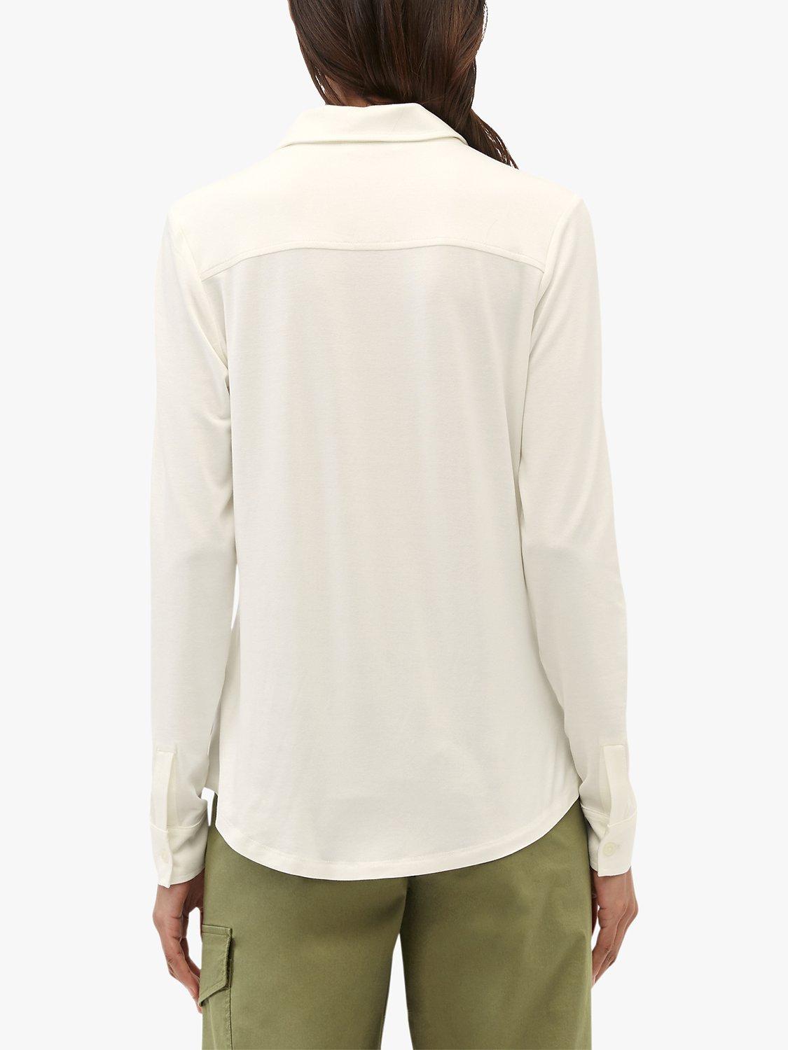 Product image 2 of 5, which shows Marc O'Polo Long Sleeve Jersey Shirt, White, XXS