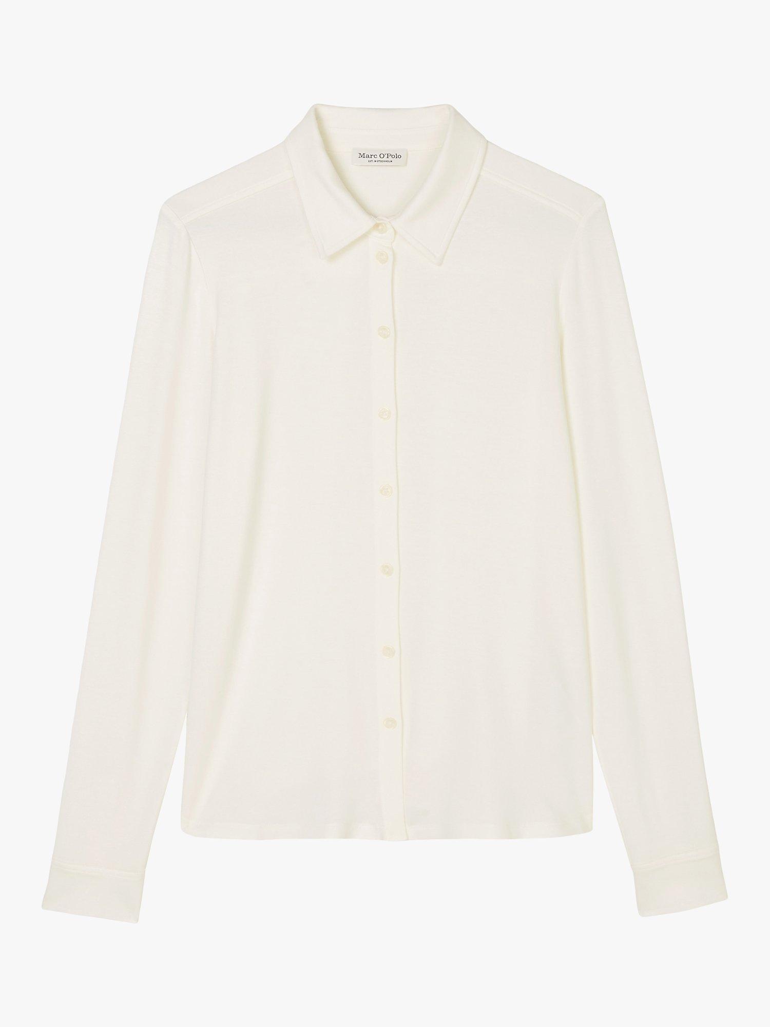Product image 5 of 5, which shows Marc O'Polo Long Sleeve Jersey Shirt, White, XXS