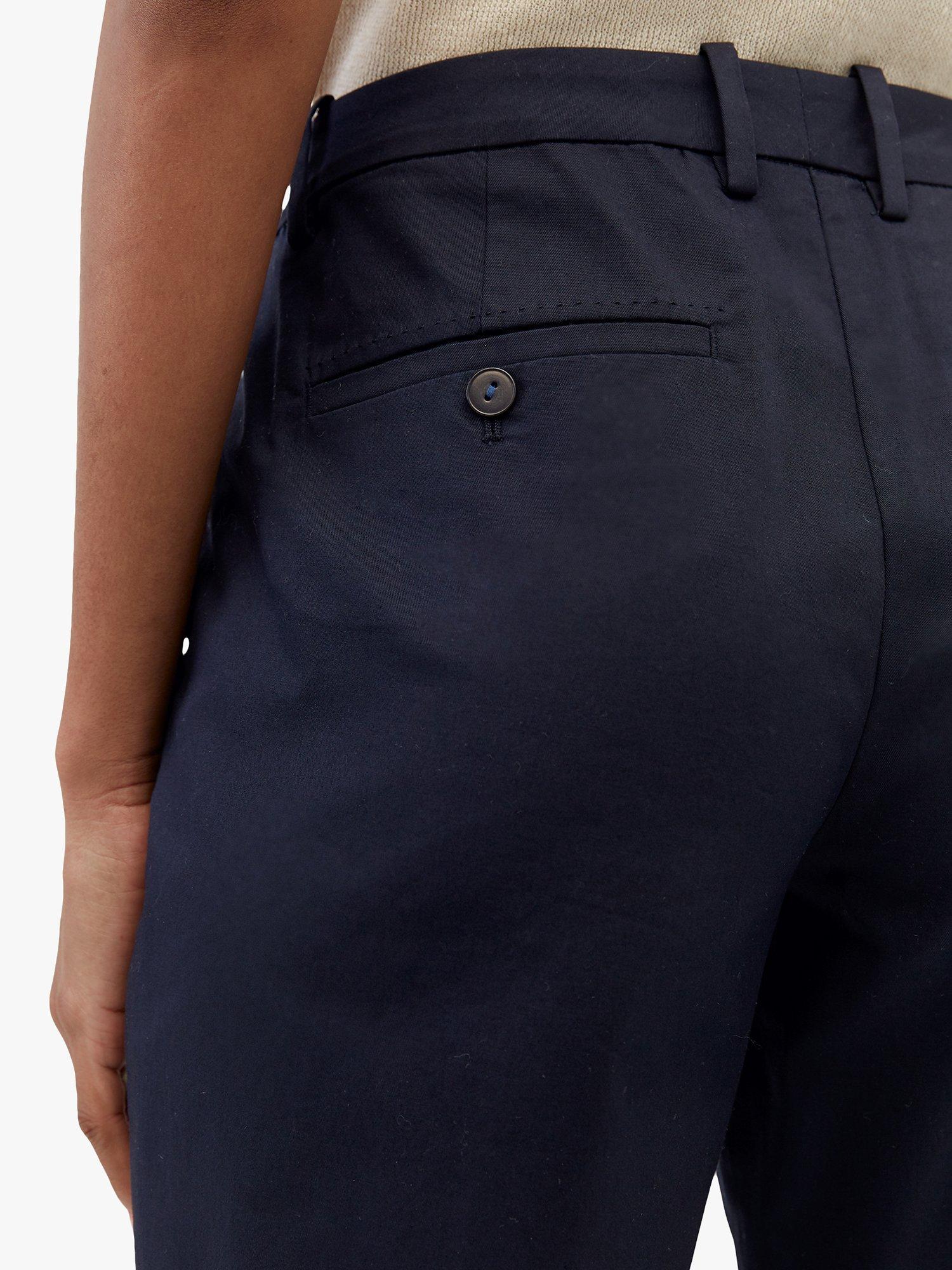Product image 4 of 5, which shows Marc O'Polo Comfy Slim Fit Trousers, Blue, 6