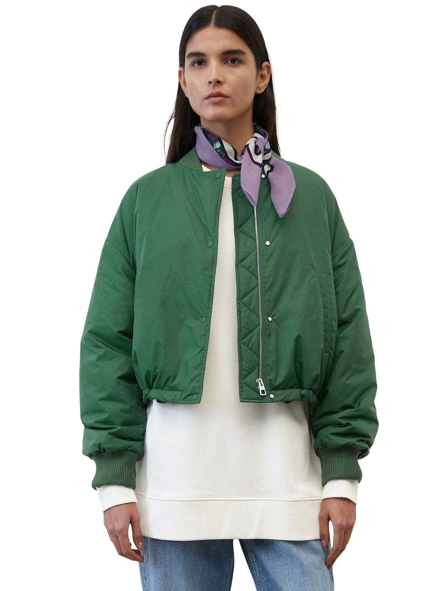 Marc O'Polo Padded Cropped Blouson Jacket, Green