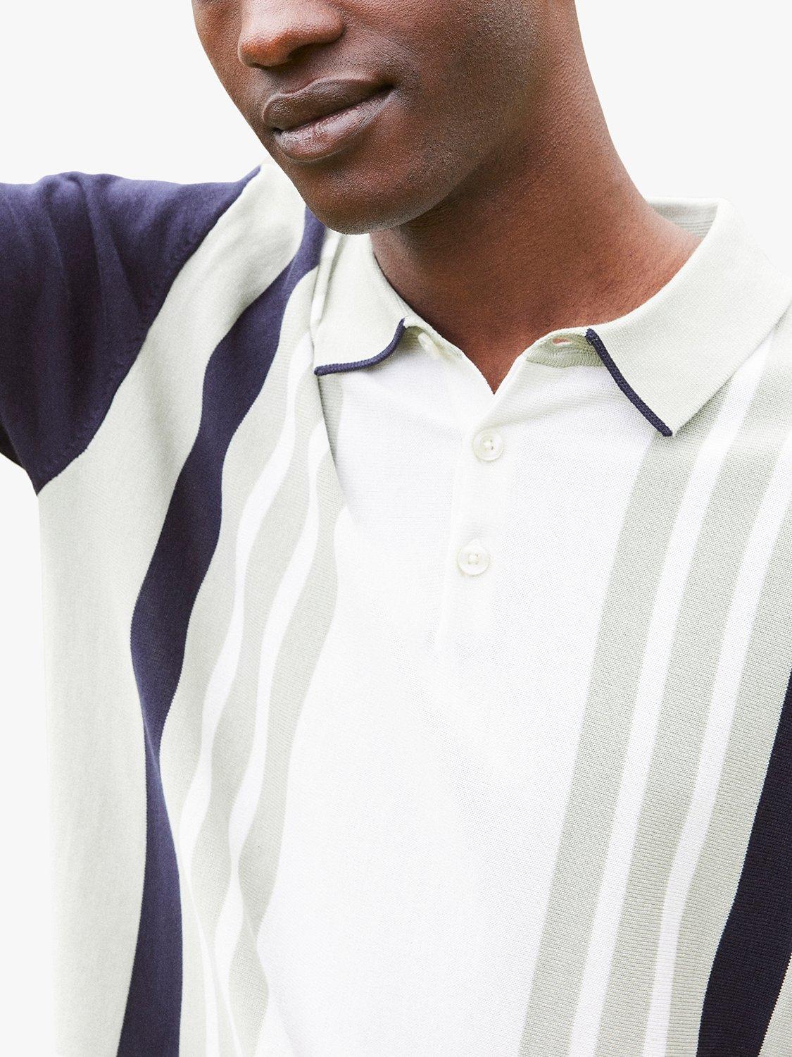 SELECTED HOMME Mattis Stripe Short Sleeve Polo Top