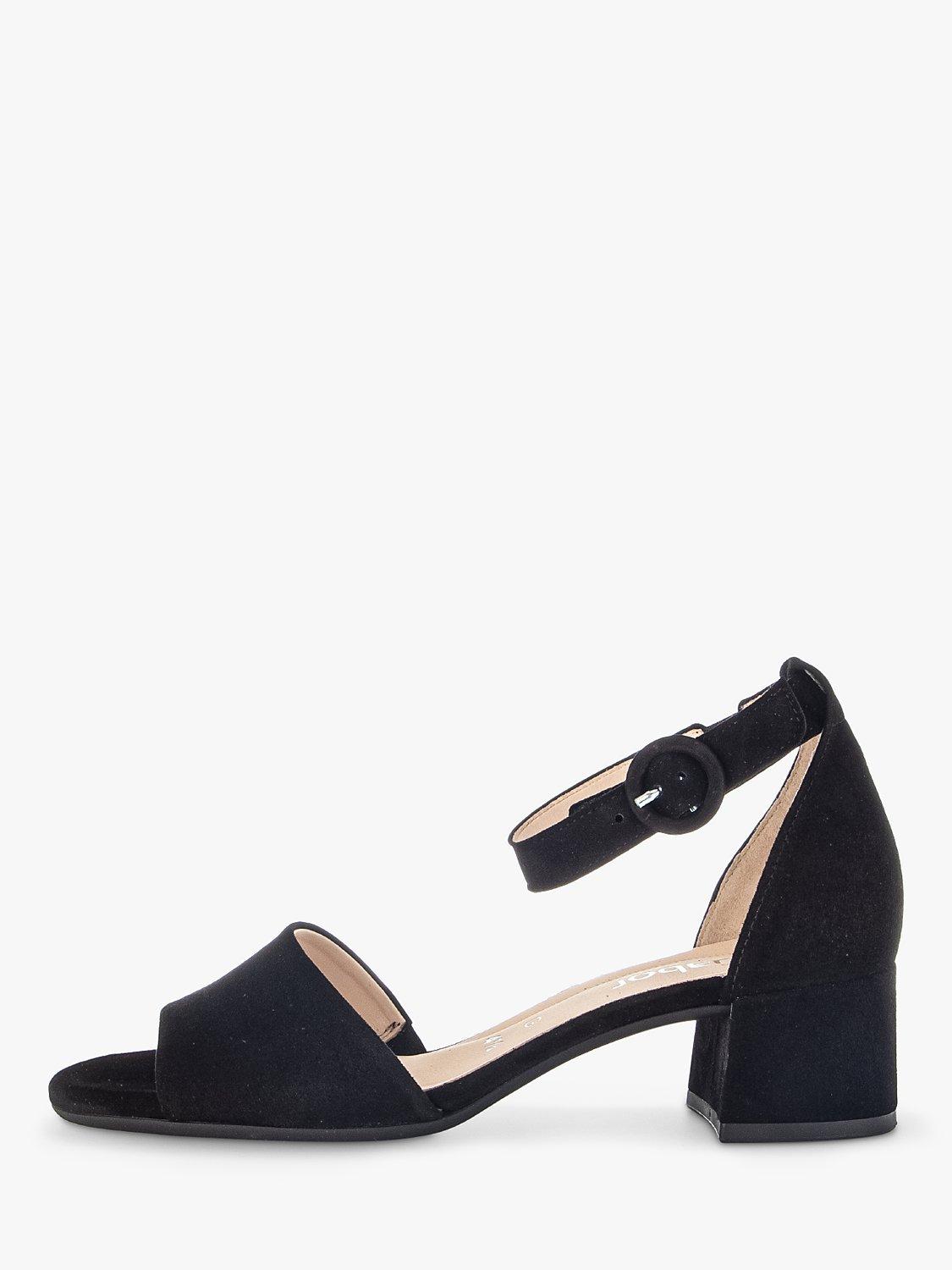 Gabor Maid Ankle Strap Sandals, Black