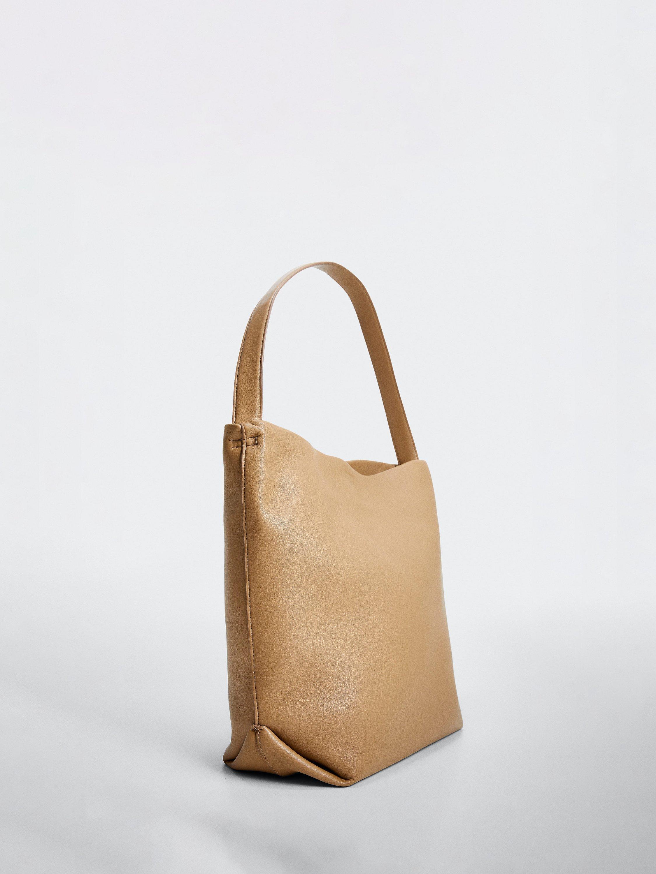 Mango Rita Faux Leather Shoulder Bag, Brown, One Size