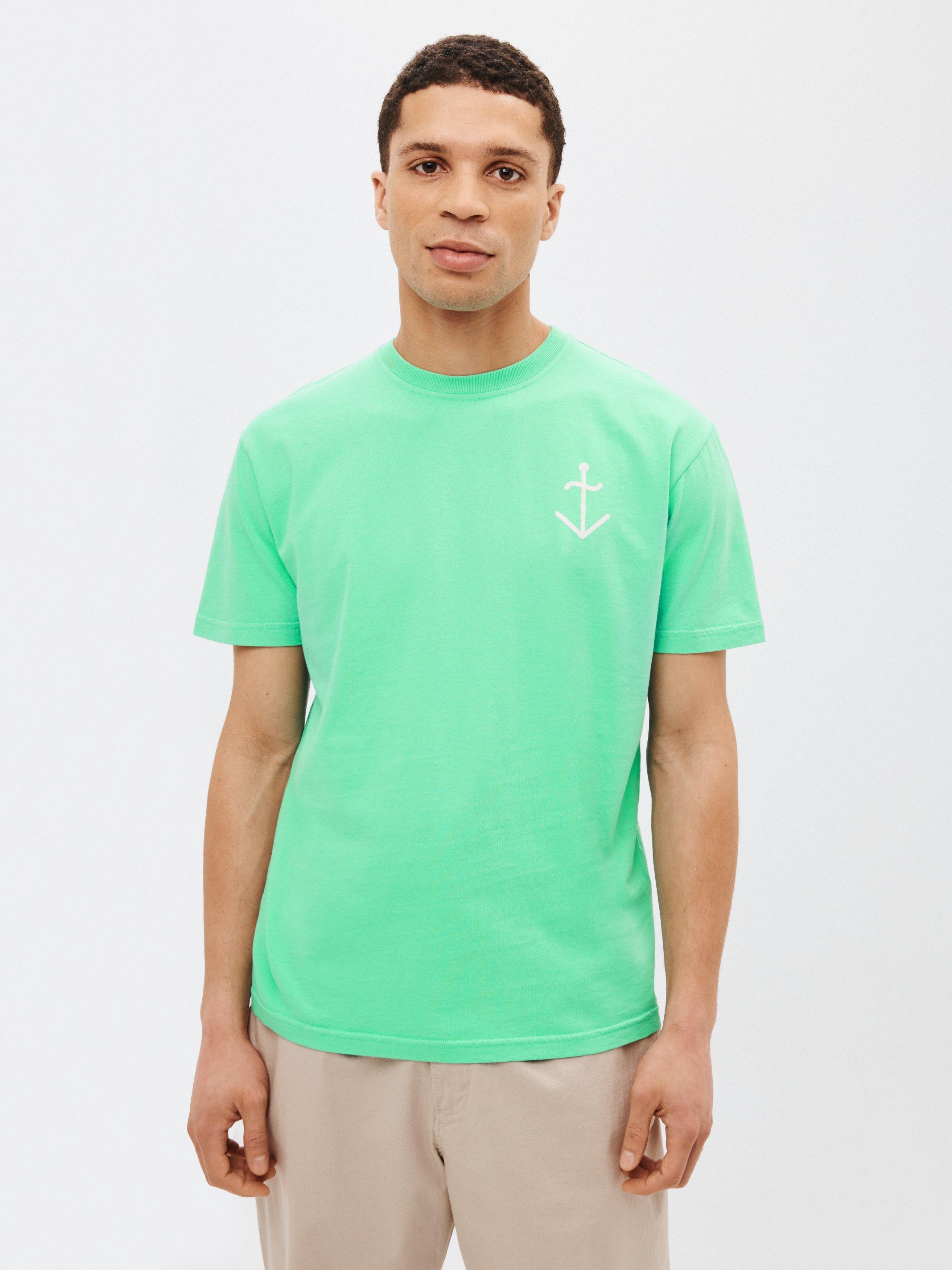 La Paz Dantas Anchor T-Shirt, Green / Ecru Logo
