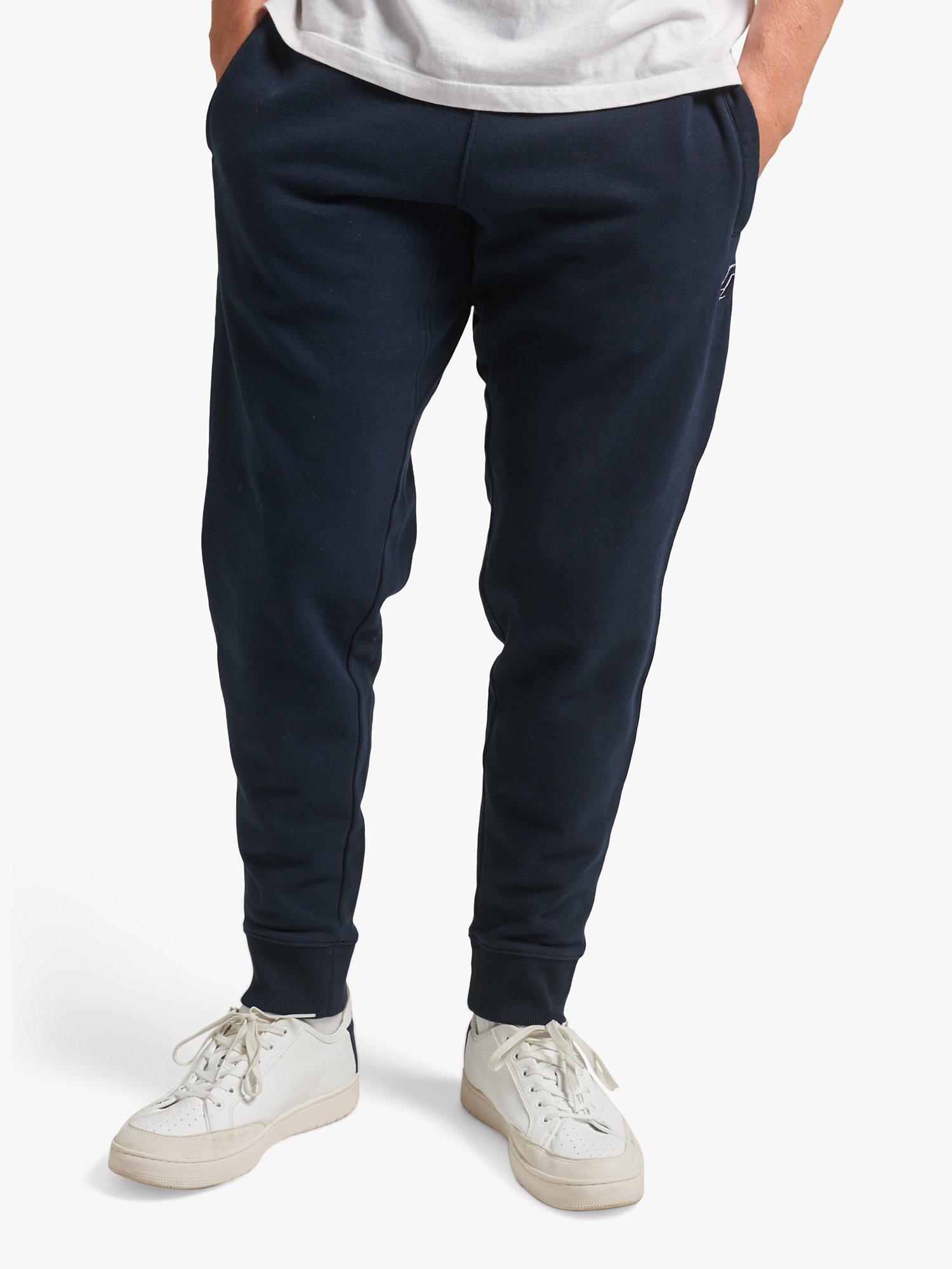 Superdry Essential Tapered Cuff Joggers, Deep Navy