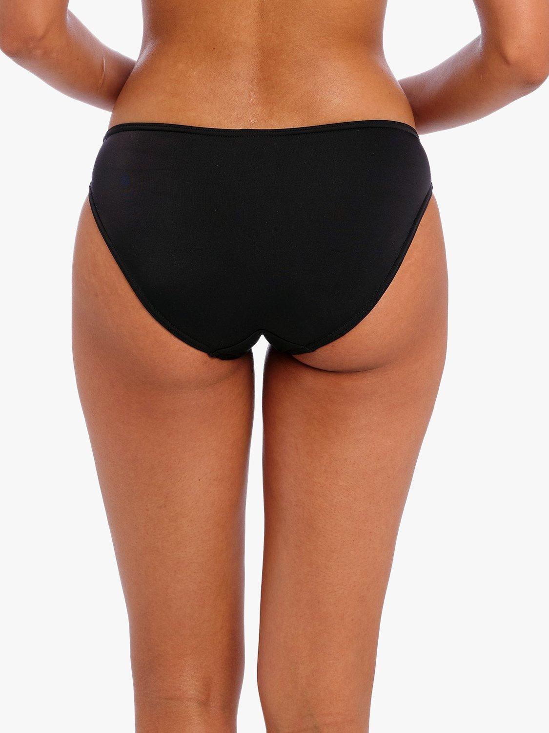 Product image 2 of 4, which shows Freya Jewel Cove Plain Bikini Bottoms, Black, S