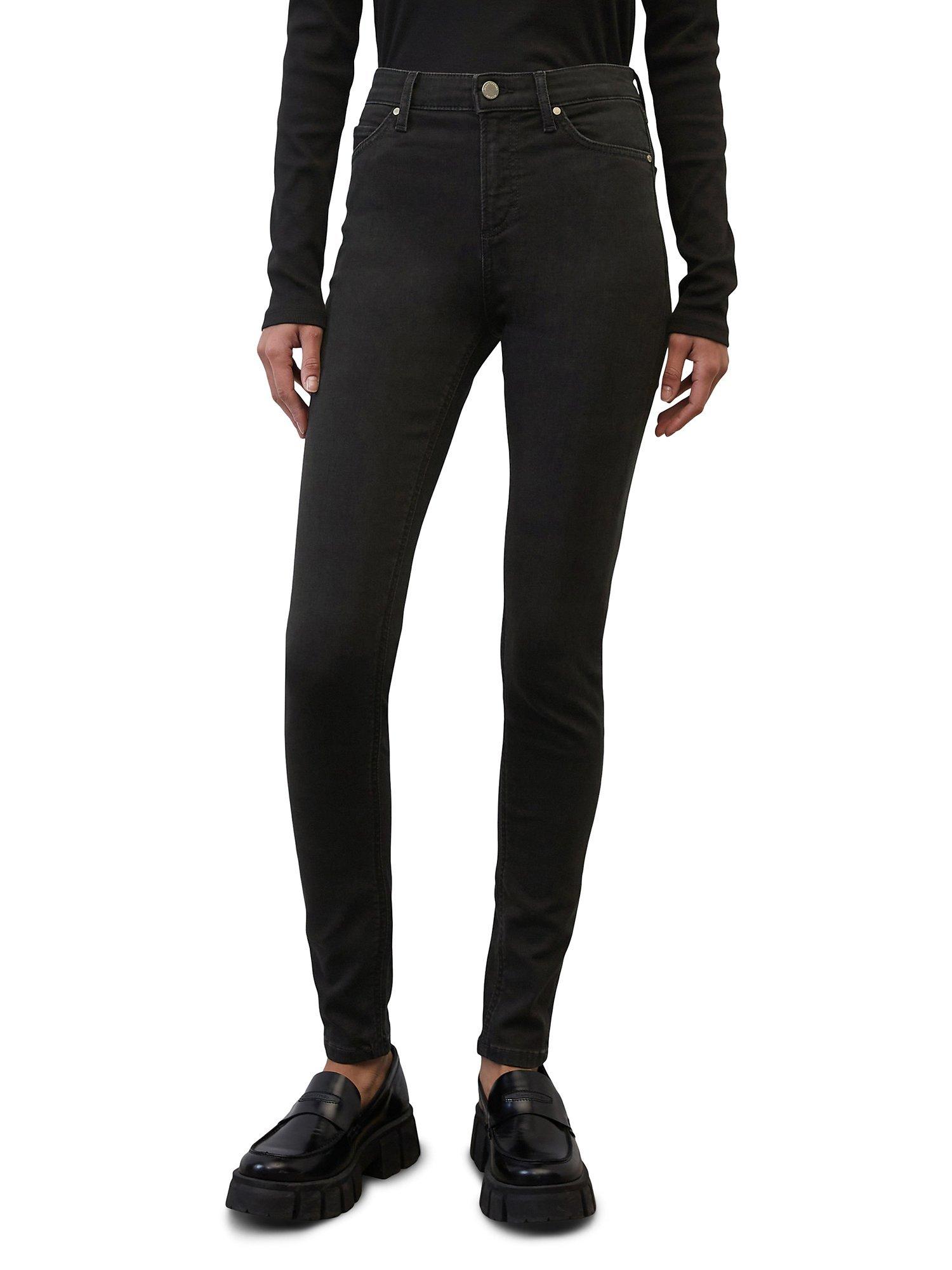 Marc O'Polo Denim High Waist Skinny Jeans, Black