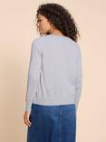 White Stuff Lulu Organic Cotton Cardigan, Grey Marl