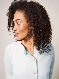 White Stuff Lulu Organic Cotton Cardigan - view 2, Natural White