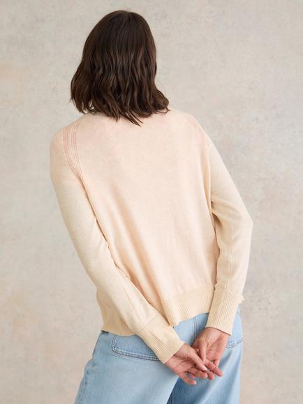 White Stuff Lulu Organic Cotton Cardigan - view 2, Natural White