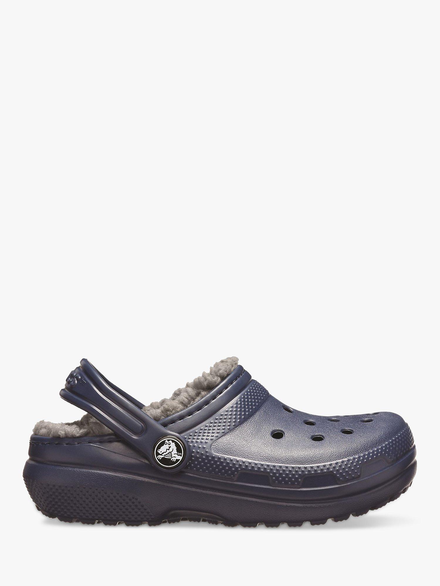 Crocs Kids' Classic Lined Clogs, Navy