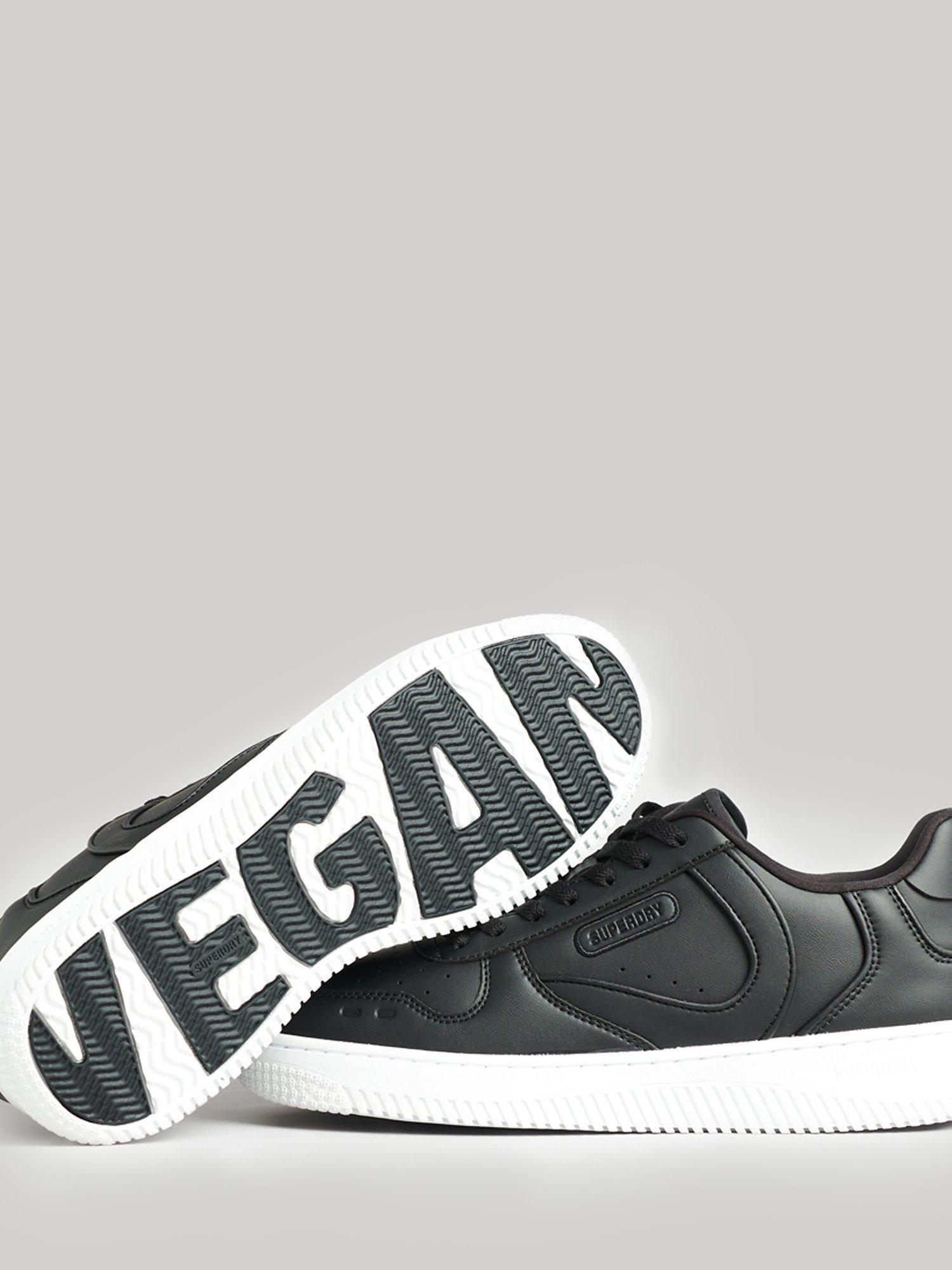 Superdry Chunky Vegan Basket Trainers, Black/White