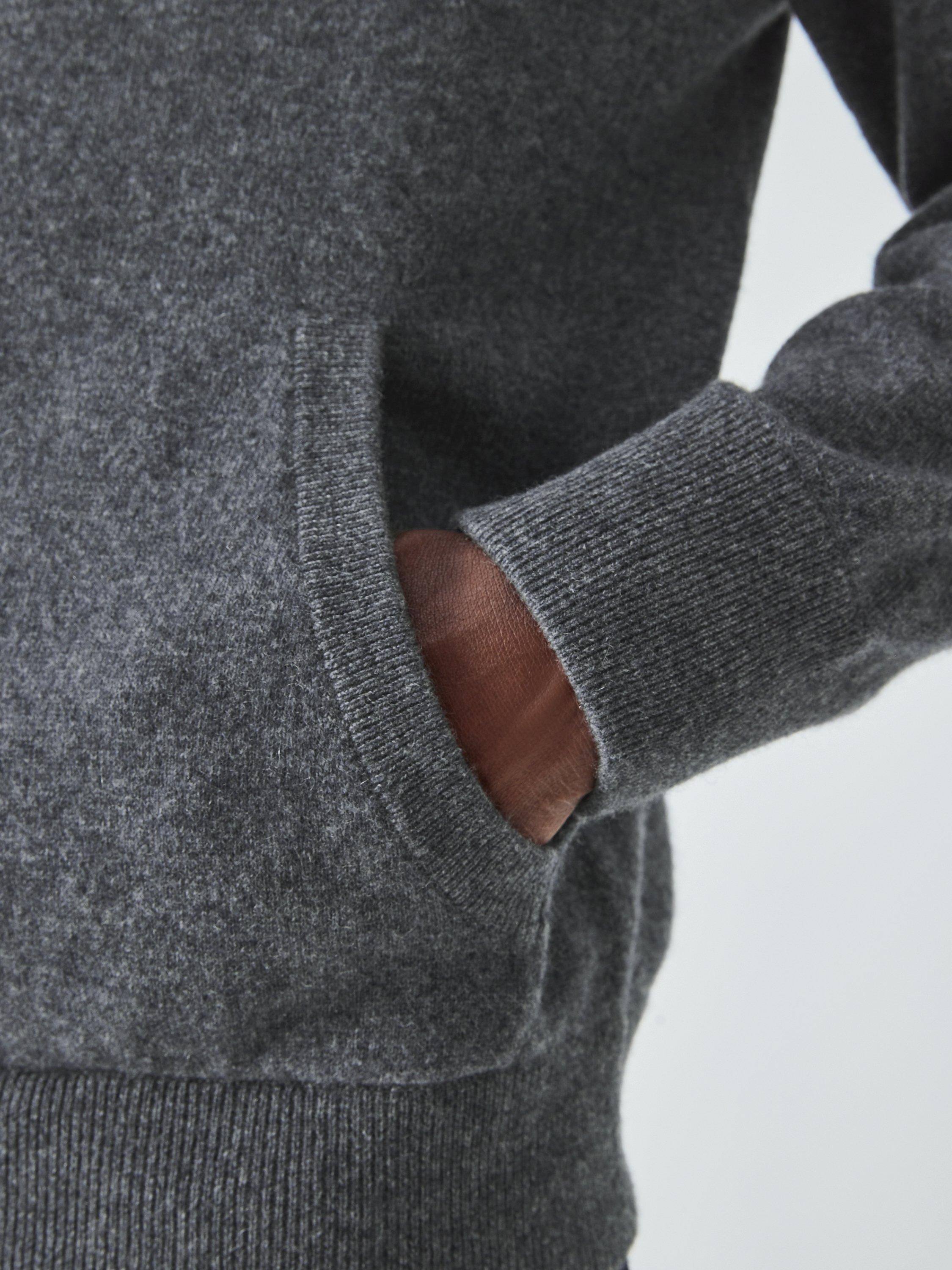 Product image 7 of 7, which shows John Lewis Cashmere Hoodie, Charcoal, S