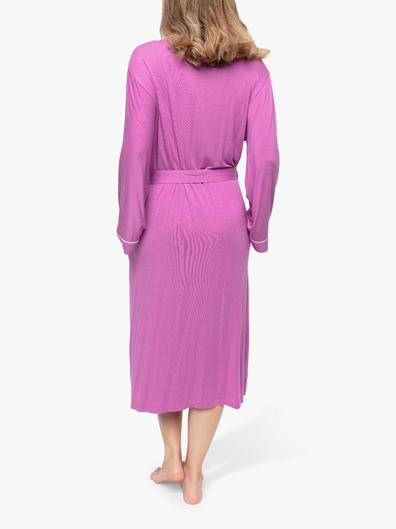 Product image 2 of 4, which shows Cyberjammies Viola Knit Dressing Gown, Pink, 10