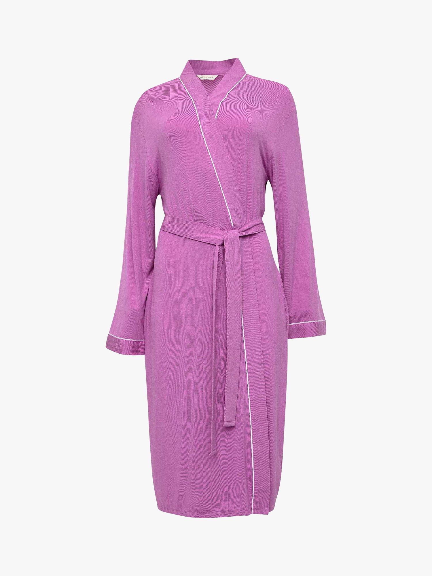 Product image 3 of 4, which shows Cyberjammies Viola Knit Dressing Gown, Pink, 10